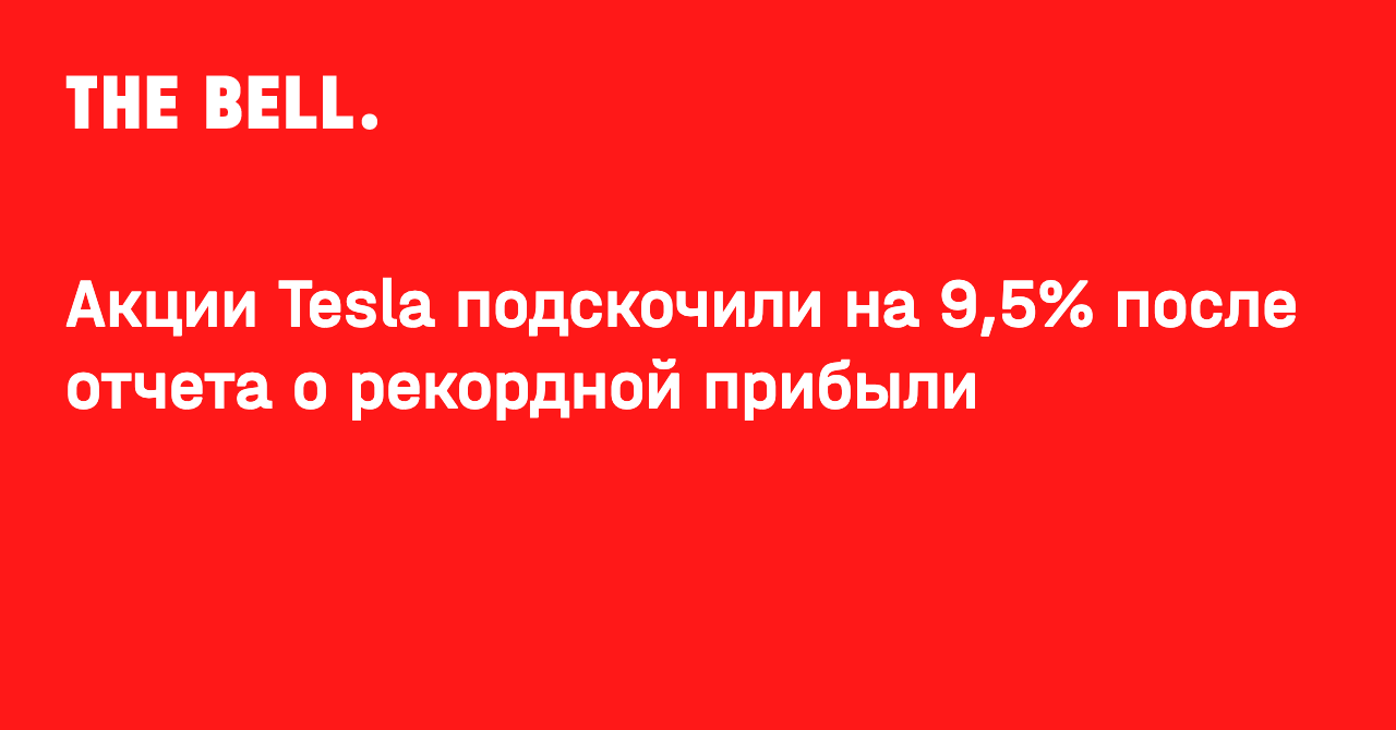 Курс акций tesla
